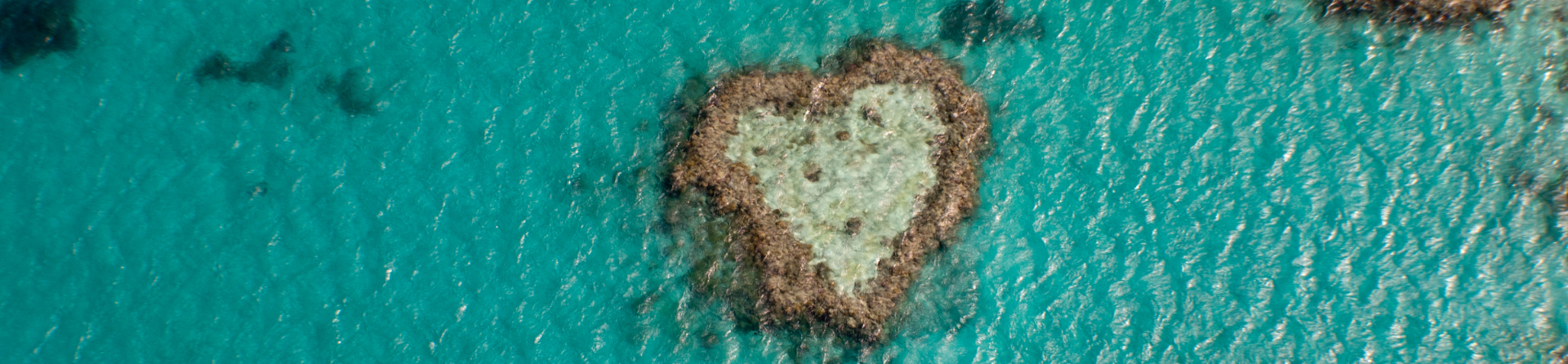 Where is Heart Reef in the Great Barrier Reef?