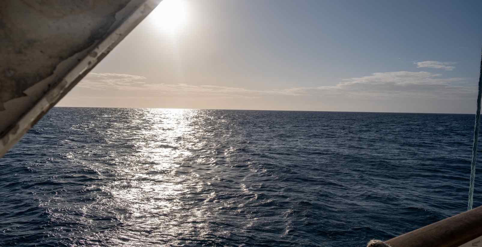 looking out from ocean