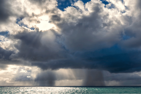 Clouds over the ocean