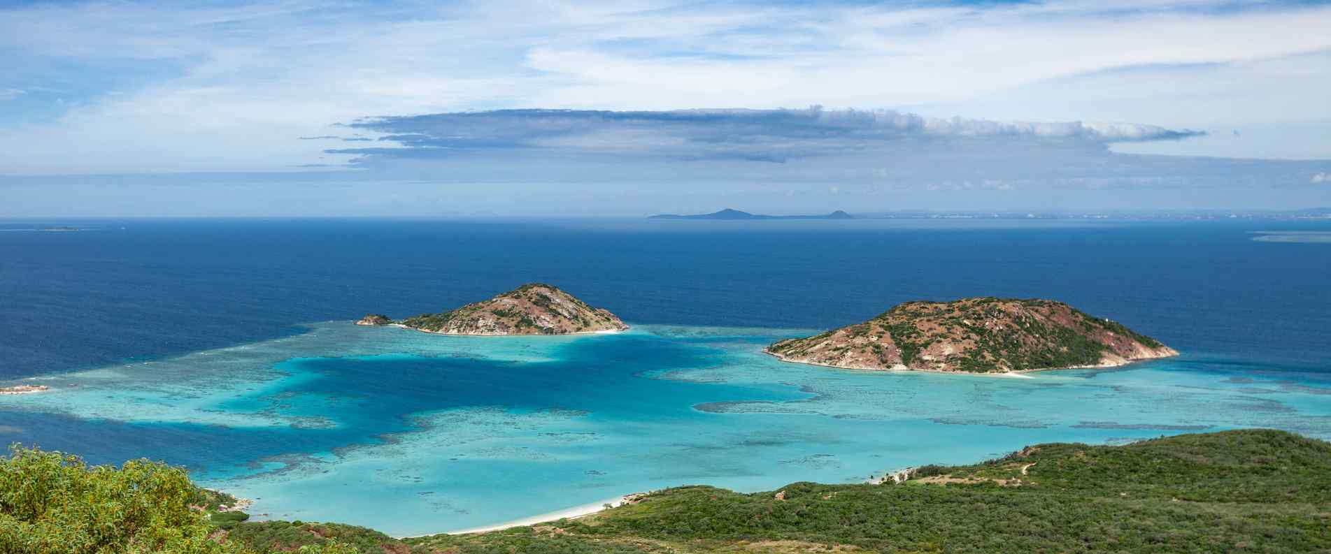 The clear blue water around Lizard Island